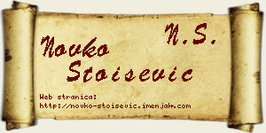 Novko Stoišević vizit kartica